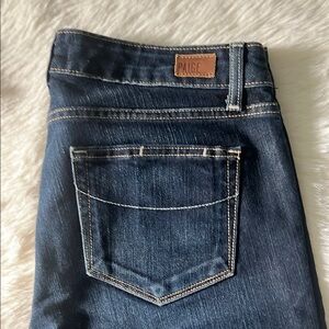 PAIGE Indigo Denim Jeans with Contrast Stitching